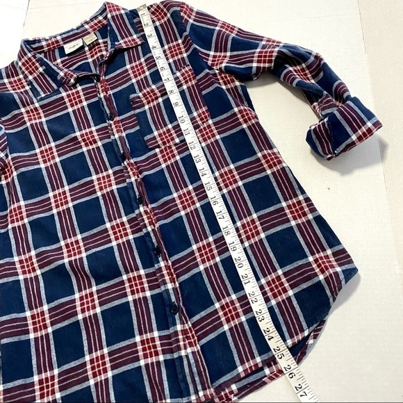 Daytrip Plaid Button Up Cotton Shirt Medium Western Country Farm Grunge Classic - Picture 11 of 12